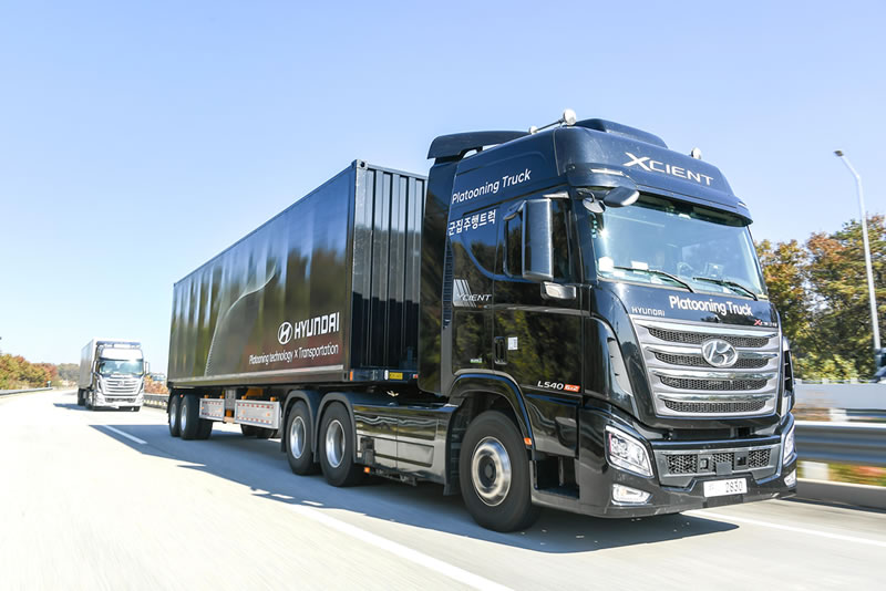 Hyundai Truck Platooning Trial