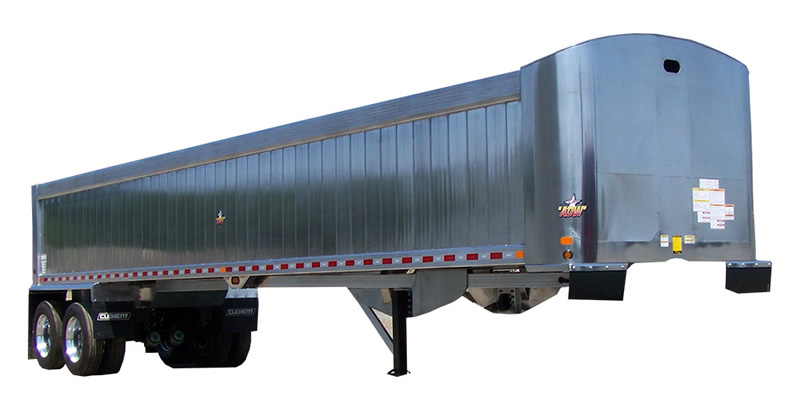 Clement ADW Aluminium Double Wall Frameless End Dump Trailer