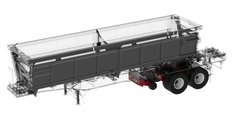 Link TR50-HDT Trailer Suspension on Trailer