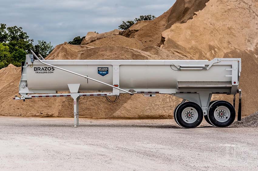 Brazos Pit Viper Half Round End Dump Trailer