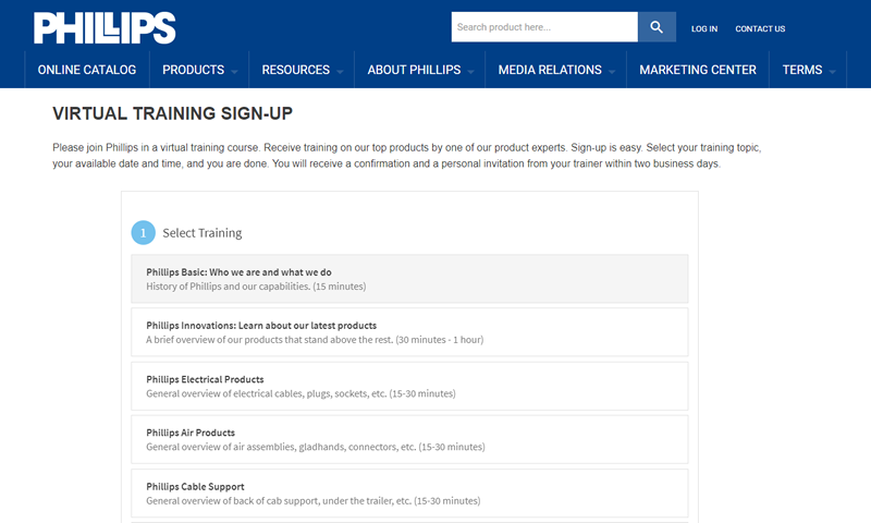 Phillips Industries Virtual Training