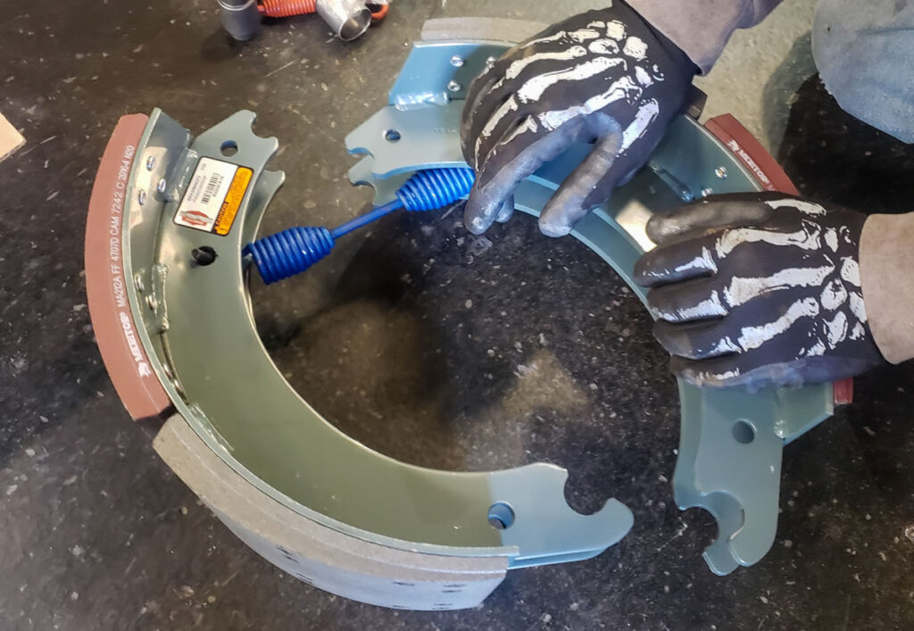 Brake Installation with Grease Monkey Gloves