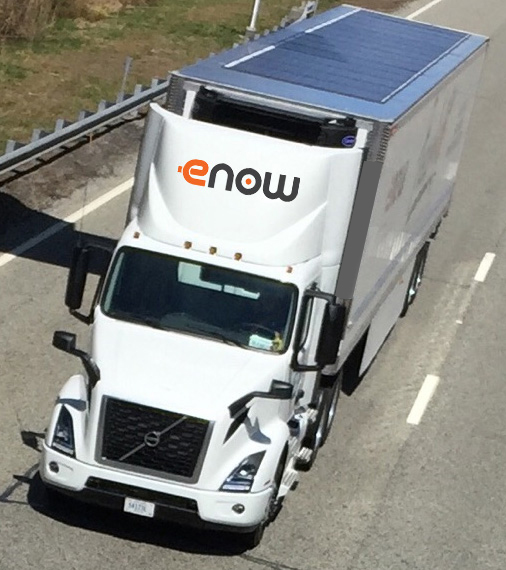 eNow All-Electric Reefer Trailer - on the road