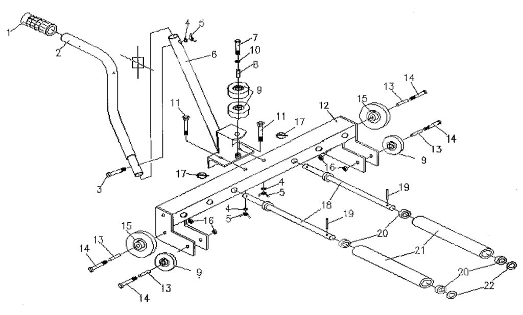 Winntec Wheel Dolly Y471105 Parts List