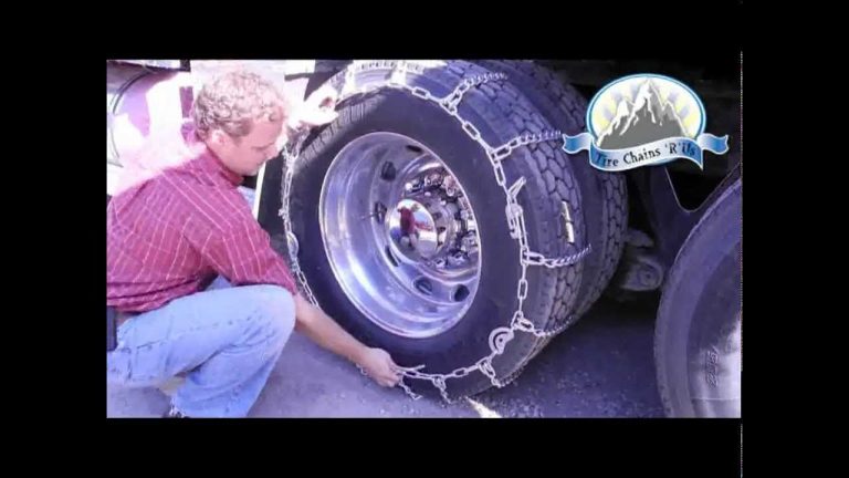 Installing General Highway Service Semi Truck Tire Chains