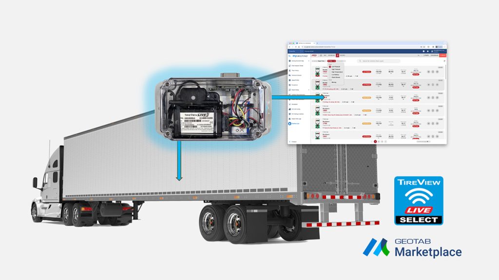 TireView LIVE SELECT on GEOTAB Marketplace
