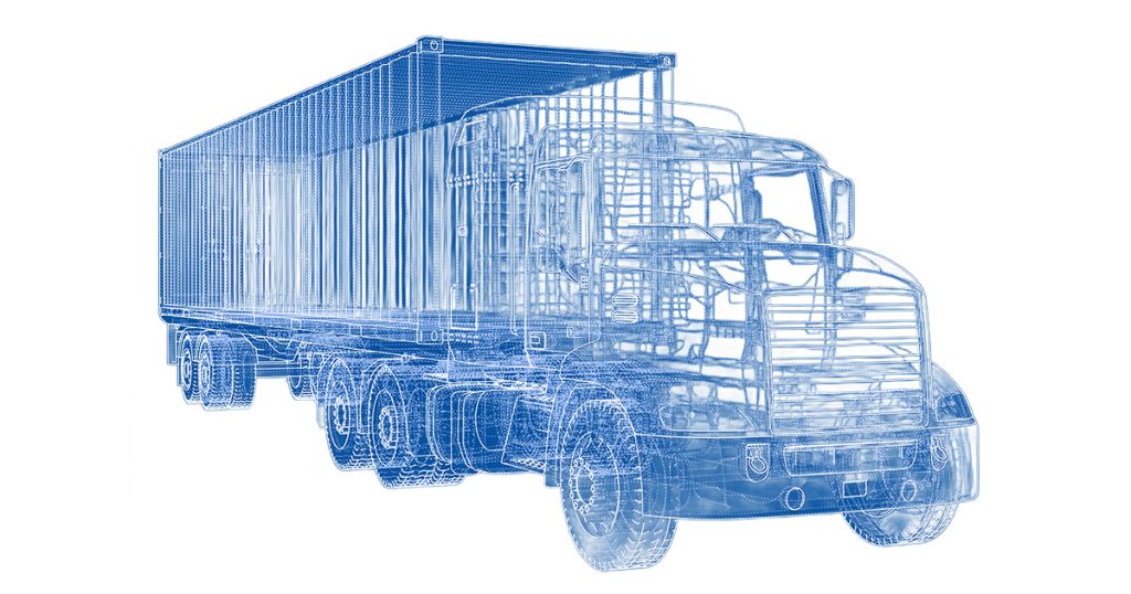 Truck and Semi-Trailer Drawing