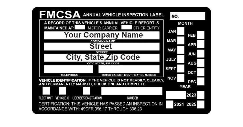 Annual Inspection Sticker