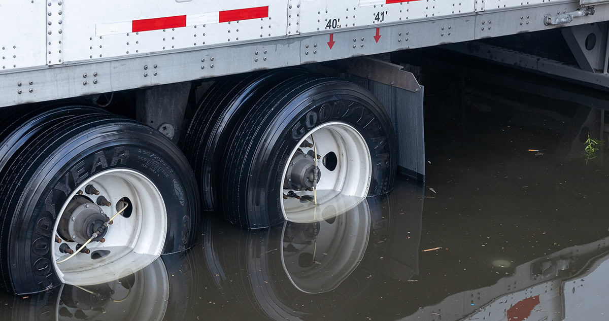 Trailer Wheel End Flood Exposure