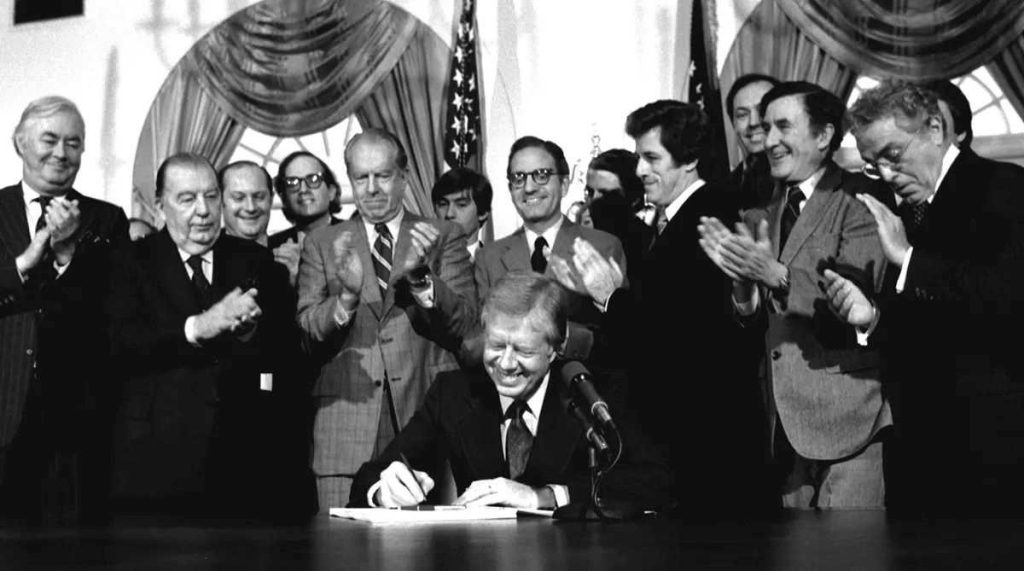 President Jimmy Carter Signing the 1980 Motor Carrier Act