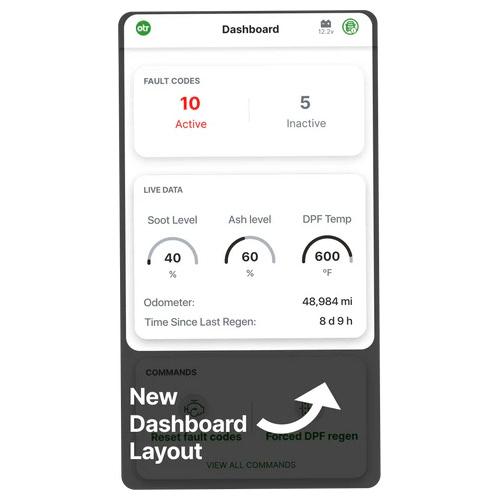 OTR Diagnostics for Android - Dashboard