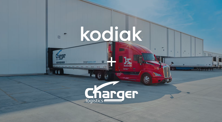 Kodiak AI and Charger Logistics Autonomous Freight Delivery
